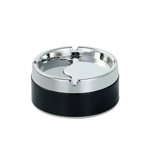 Portable Stainless Steel Odorless Windproof Ashtray With Lid