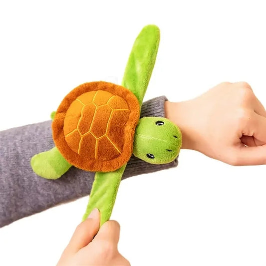 Animal Plush Bracelet Papa Circle Slap Band