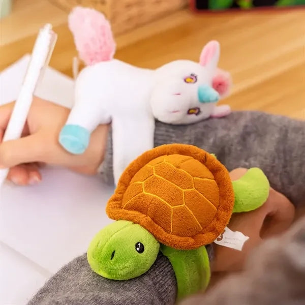 Animal Plush Bracelet Papa Circle Slap Band