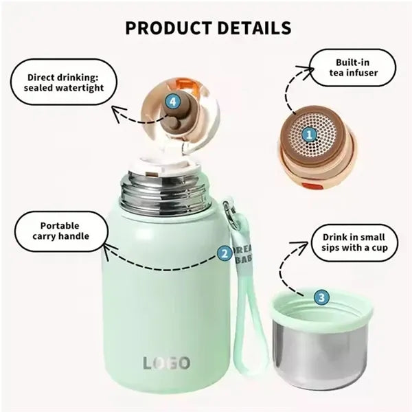 17 OZ Stainless Steel Insulated Water Bottle