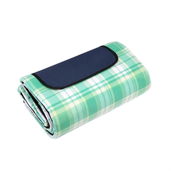 Large Flannel Outdoor Mat w/ Waterproof PEVA Backing