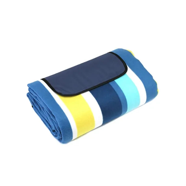 Large Flannel Outdoor Mat w/ Waterproof PEVA Backing