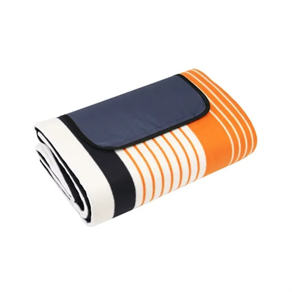 Large Flannel Outdoor Mat w/ Waterproof PEVA Backing