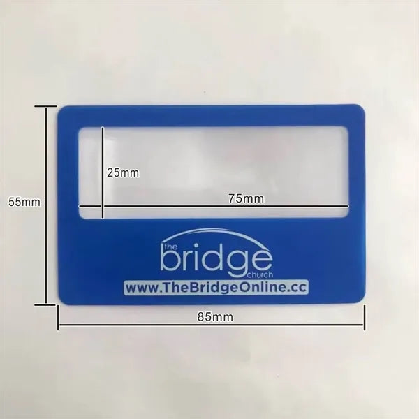 Ultra-Thin Fresnel Card Magnifier
