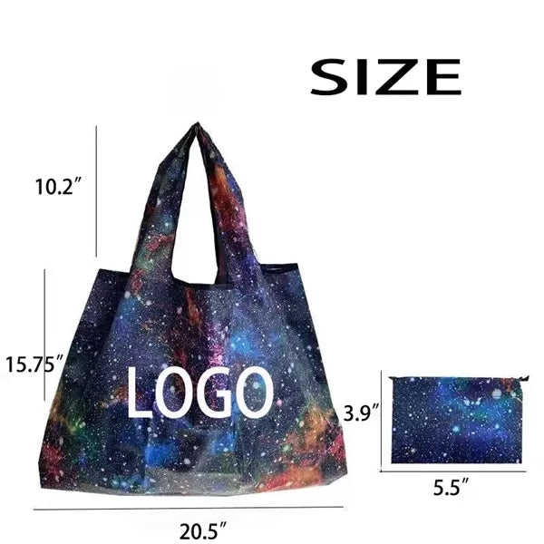 Vibrant Cosmic Grocery Bags