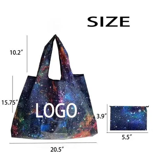 Vibrant Cosmic Grocery Bags