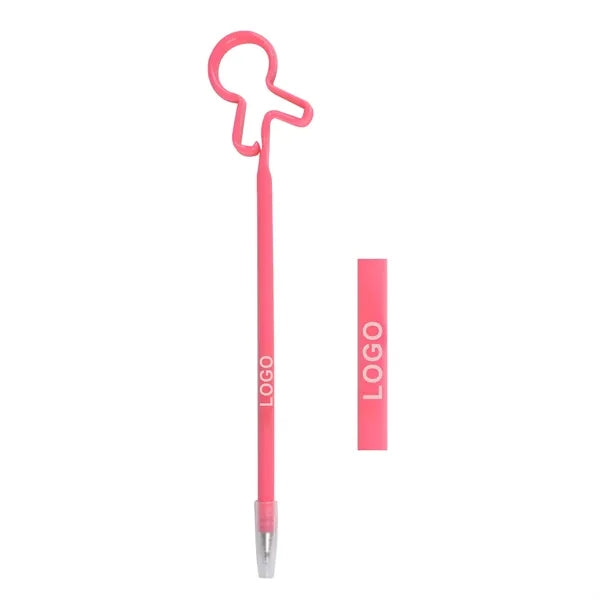 Different Shaped Plastic Bent Pen