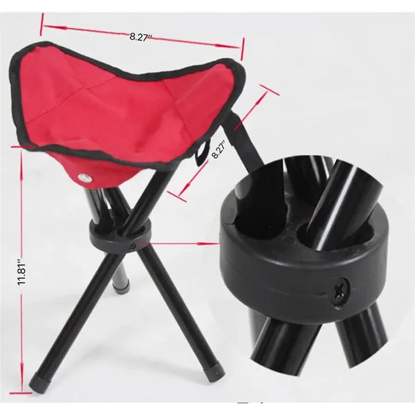 Folding Camping Stool Portable Stable Hiking Picnic Chair