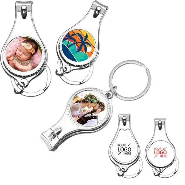 Nail Clipper Bottle Opener Keychain