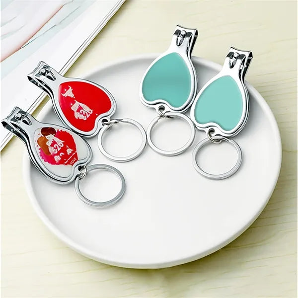 Nail Clipper Bottle Opener Keychain