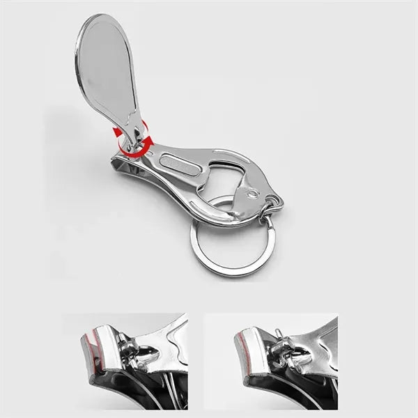 Nail Clipper Bottle Opener Keychain