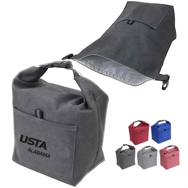 Heathered Polyester Insulated Lunch Tote