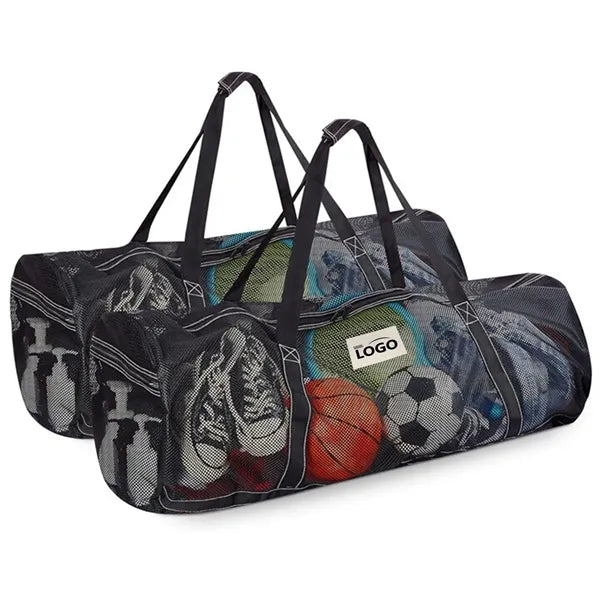 Large Mesh Dive Bag with Zipper Pockets