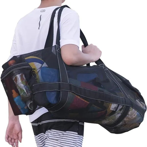 Large Mesh Dive Bag with Zipper Pockets