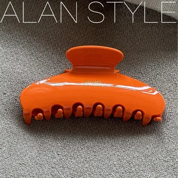 Logo Acetate Hair Claw