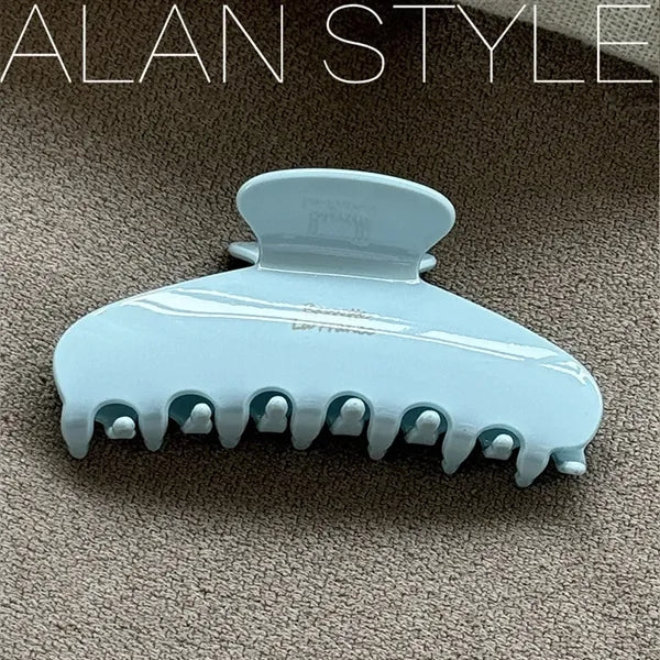 Logo Acetate Hair Claw
