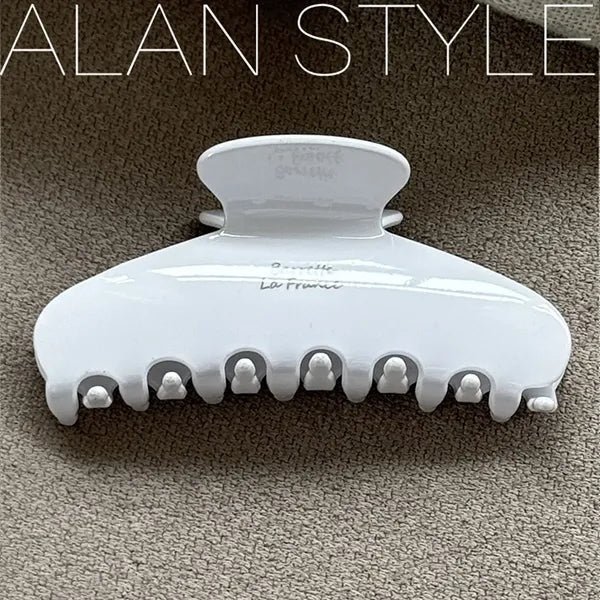 Logo Acetate Hair Claw