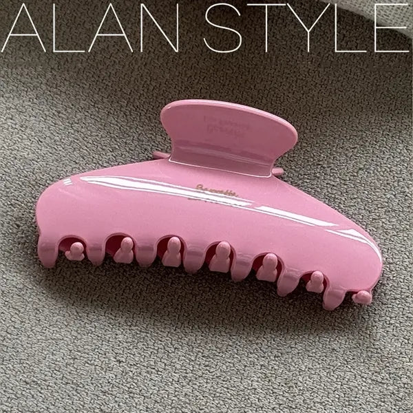 Logo Acetate Hair Claw