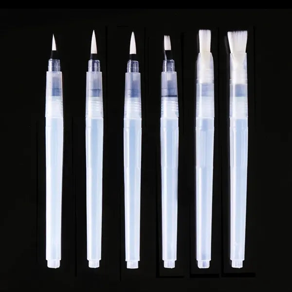 6 Pieces Watercolor Brush Paint Pens for Painting Markers