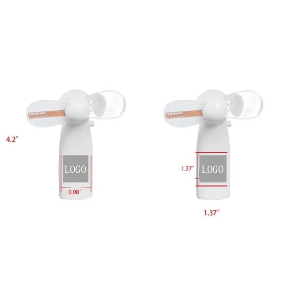 Mini Handheld USB Rechargeable Fan with LED Display