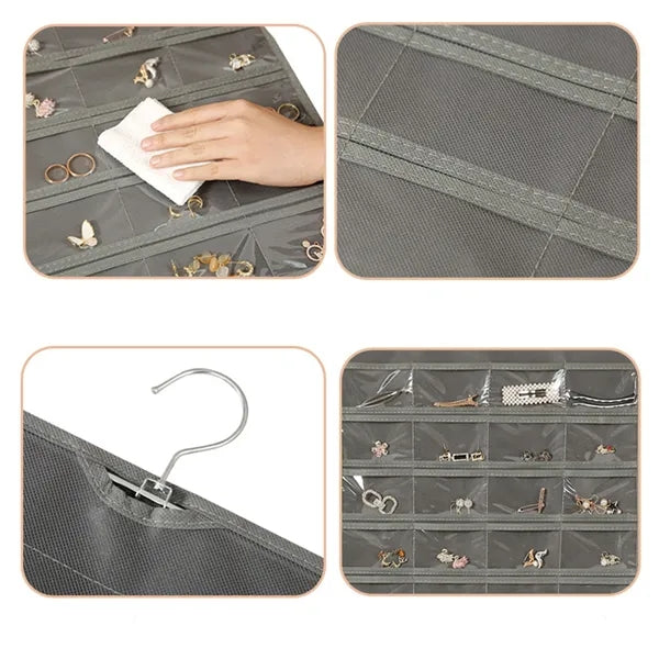 80-Pocket Hanging Jewelry Organizer