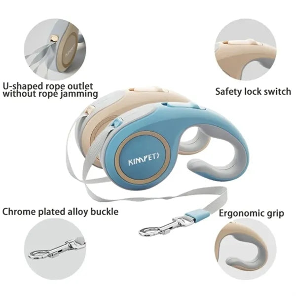 Unique Retractable Pet Leash Traction