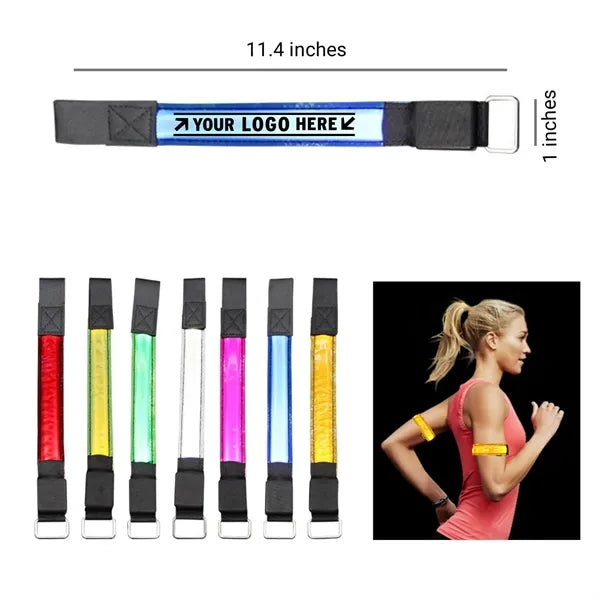 LED Safety Arm Band - USB Rechargeable, Adjustable Strap