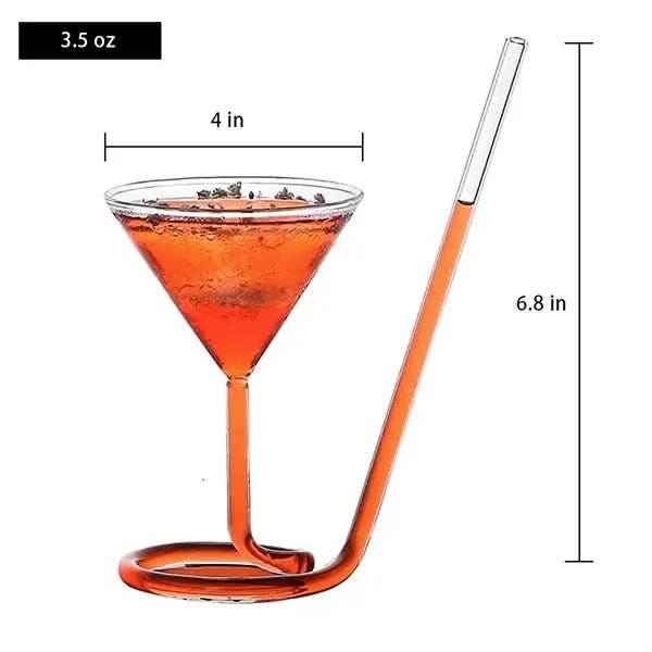 Spiral Cocktail Glass