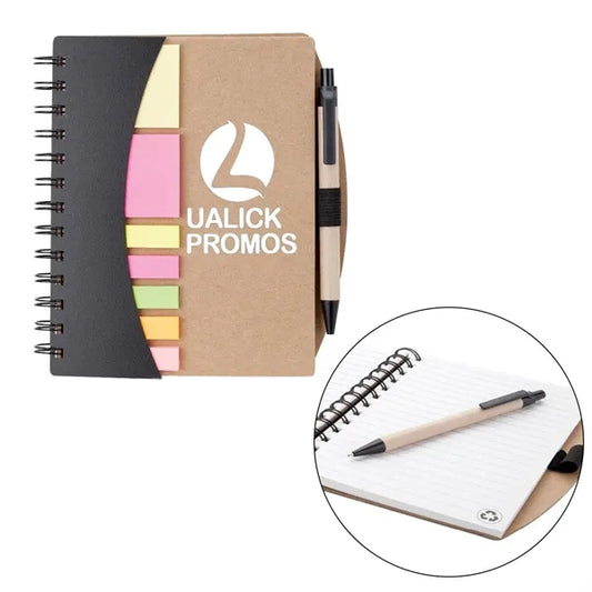 Mini Journal with Pen, Flags & Sticky Notes 4-7/10"x5-7/10"