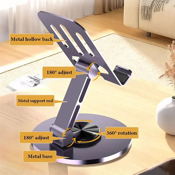 Carbon Steel Rotatable Foldable Phone Stand
