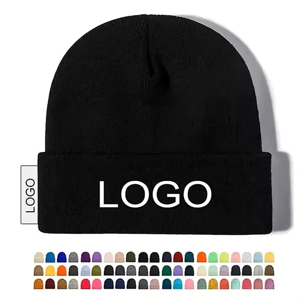 Embroidery Beanie Warm Hat
