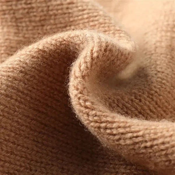 Premium 100% Cashmere Ribbed Winter Beanie