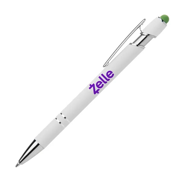 Stylus-3062 White Ballpoint Soft Touch Pens