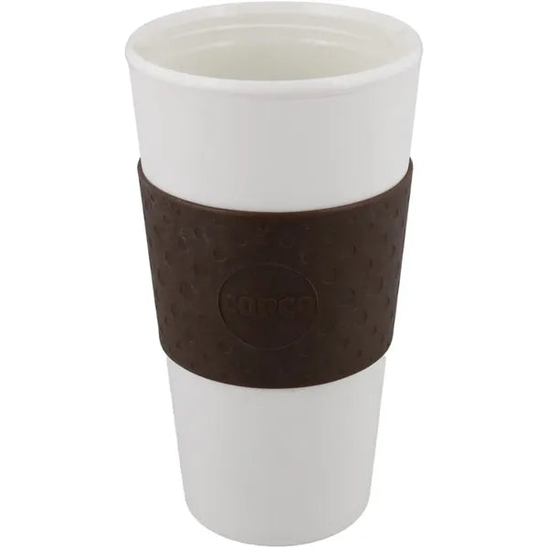 Insulated Takeaway Travel Mug with Silicone Lid, Ceramic