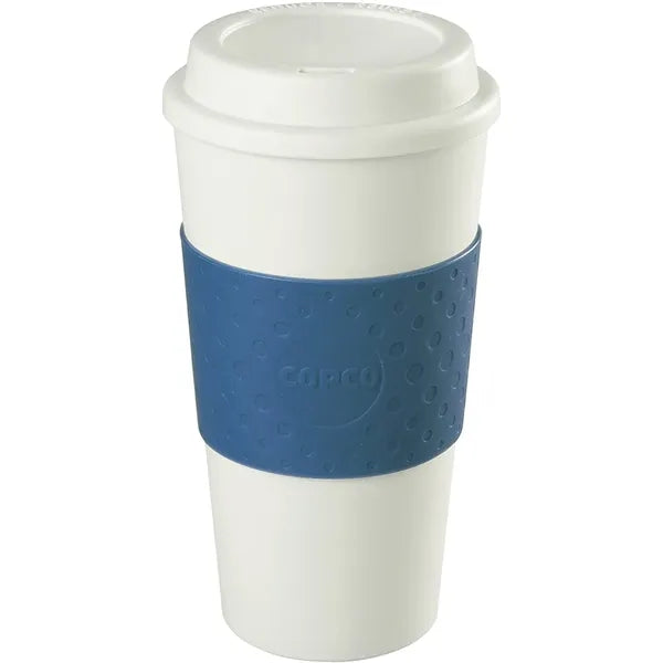 Insulated Takeaway Travel Mug with Silicone Lid, Ceramic