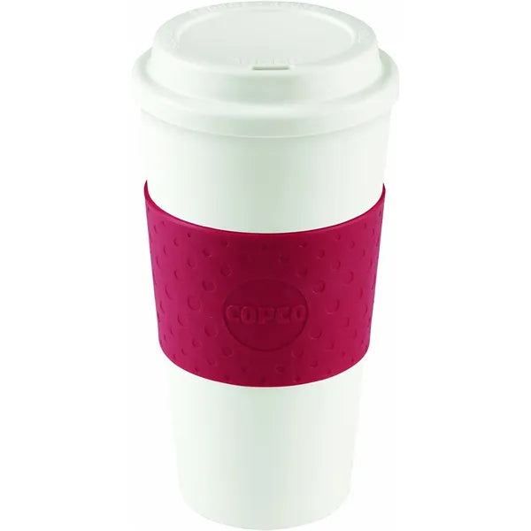 Insulated Takeaway Travel Mug with Silicone Lid, Ceramic