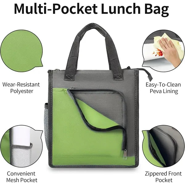 Oxford Cloth Insulation Lunch Tote Bag