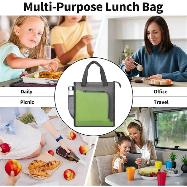 Oxford Cloth Insulation Lunch Tote Bag