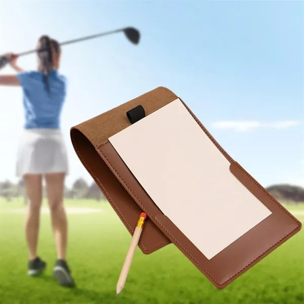 PU Leather Golf Scorekeeping Notebook