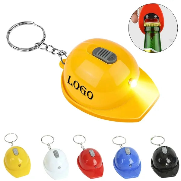 Safety Helmet Bottle Opener Keyring