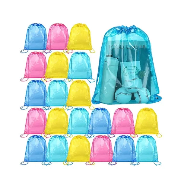 Clear PVC Drawstring Bag