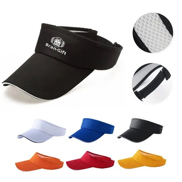 Solid Color Brushed Cotton Sandwich Visors
