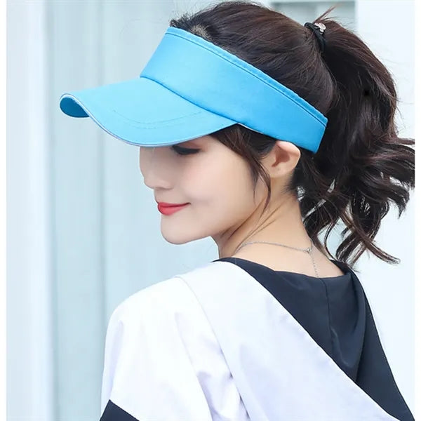 Solid Color Brushed Cotton Sandwich Visors