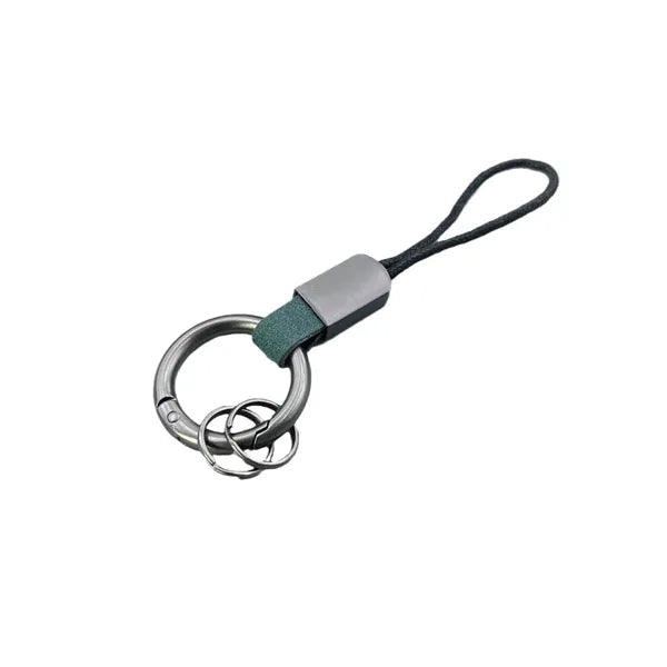 Metal Keychain With Pu Rope For Car Key Or Others
