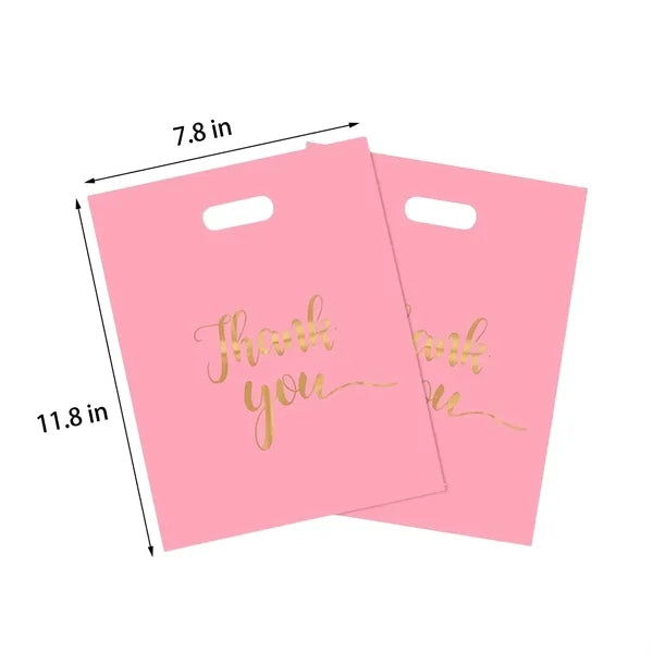 Flat Top Four-Fingered Plastic Grocery Bag