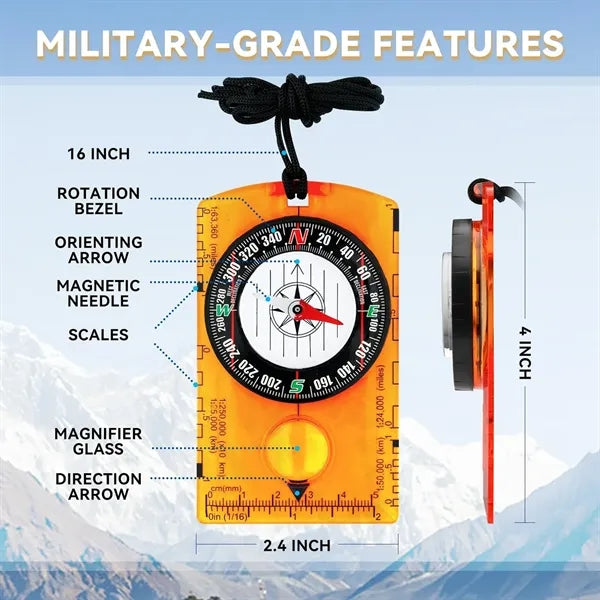 Orienteering Hiking Backpacking Compass
