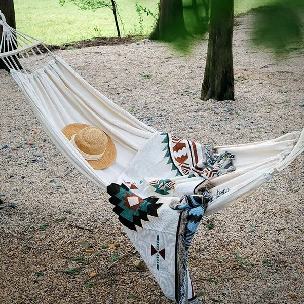 Double Hammock With Storage Bag For Terrace Garden Camping