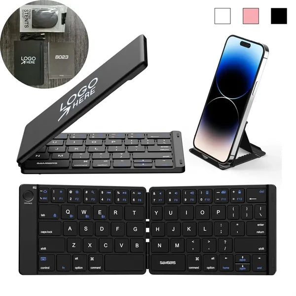 Foldable Bluetooth Keyboard With Phone Stand