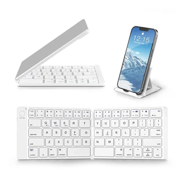 Foldable Bluetooth Keyboard With Phone Stand