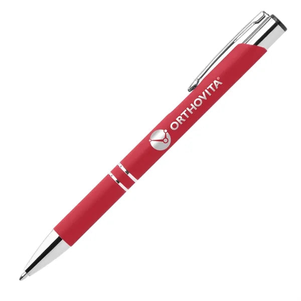 Knight-101 Soft Touch Pens with Chrome Trim